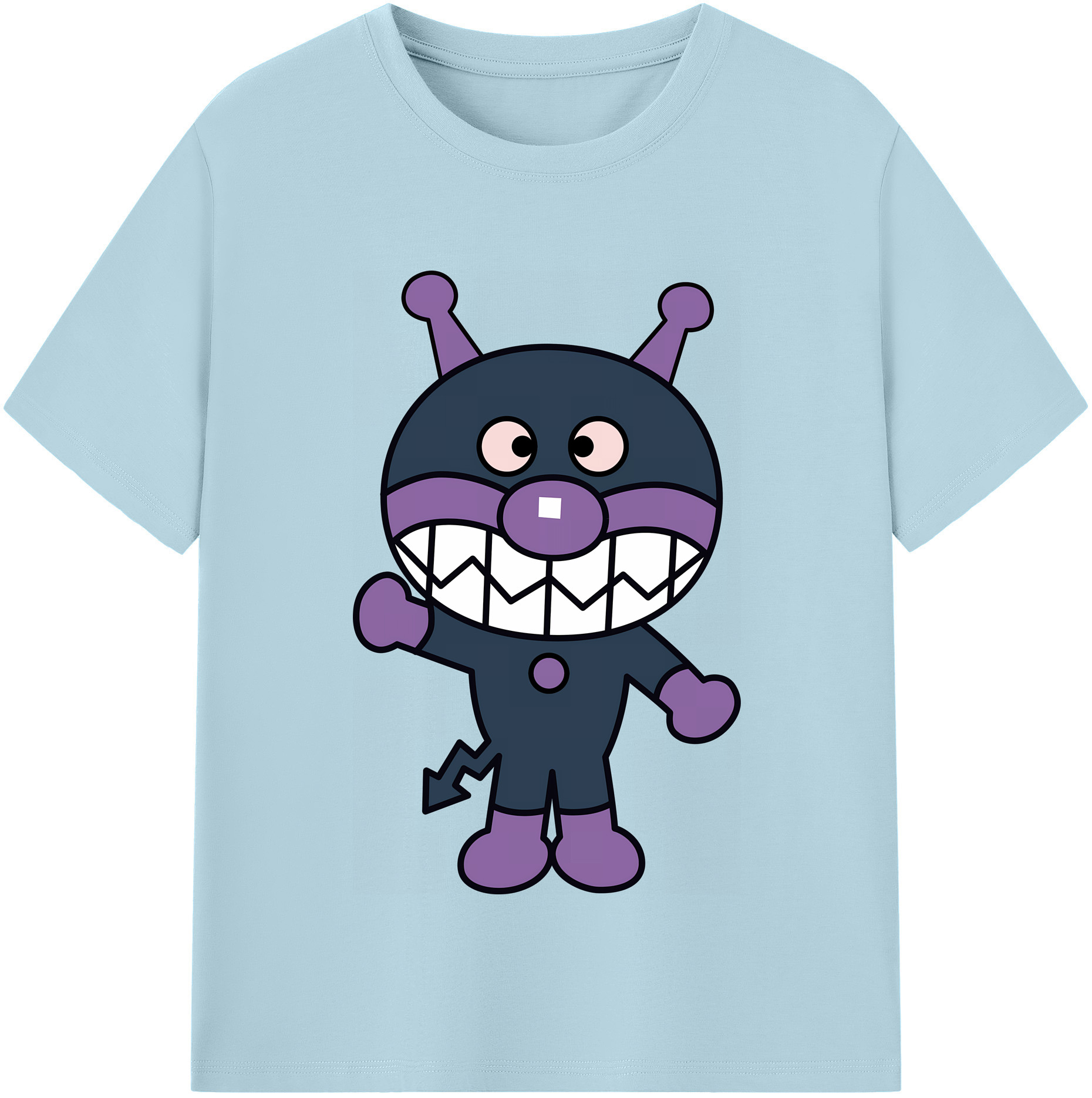 （画像用） アンパンマン Anpanman 綿100％半袖Tシャツ（フロントプリント）